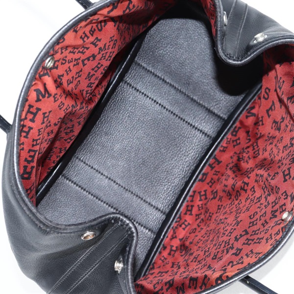 HERMES ガーデンパーティ ツイリーTPM 2005年 □I ハンドバッグ ノワール シルバー ヴォーガリバーの画像8