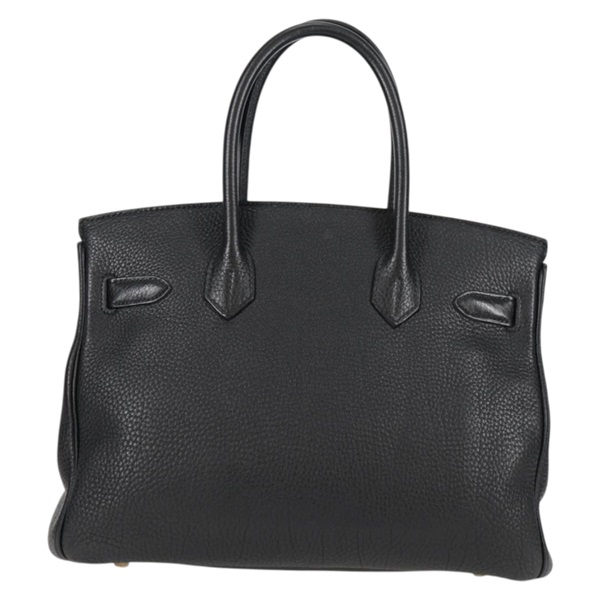 HERMES バーキン 30 2012年 □P ハンドバッグ ノワール ゴールド トゴの画像1