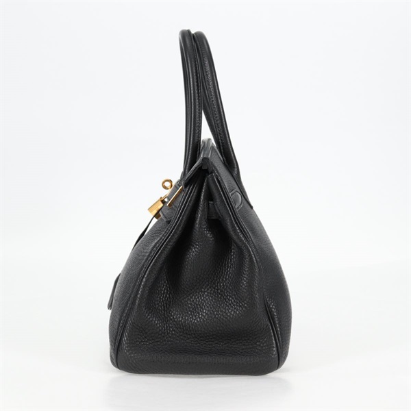 HERMES バーキン 30 2012年 □P ハンドバッグ ノワール ゴールド トゴの画像2