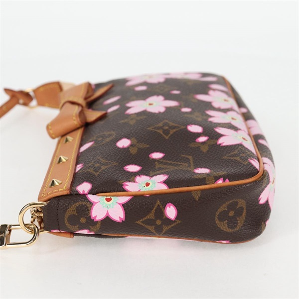 LOUIS VUITTON ポシェットアクセソワール ショルダーバッグ M92006 ブラウン ピンク ゴールド PVCの画像2