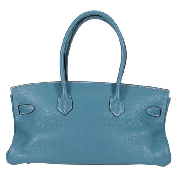 HERMES ショルダー バーキン 42 2010年 □N ショルダーバッグ ブルージーン シルバー トリヨンクレマンスの画像1