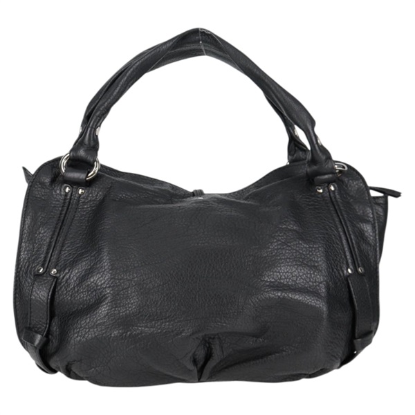CELINE ビタースウィート トートバッグ ブラック シルバー レザーの画像1
