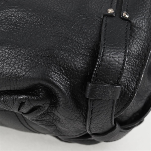 CELINE ビタースウィート トートバッグ ブラック シルバー レザーの画像6