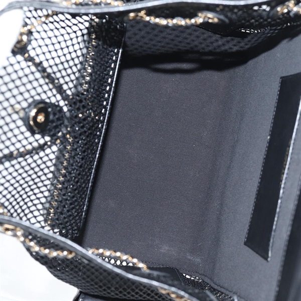 CHANEL マトラッセ 2021年 バックパック ブラック ゴールド シャイニーラムスキンの画像10