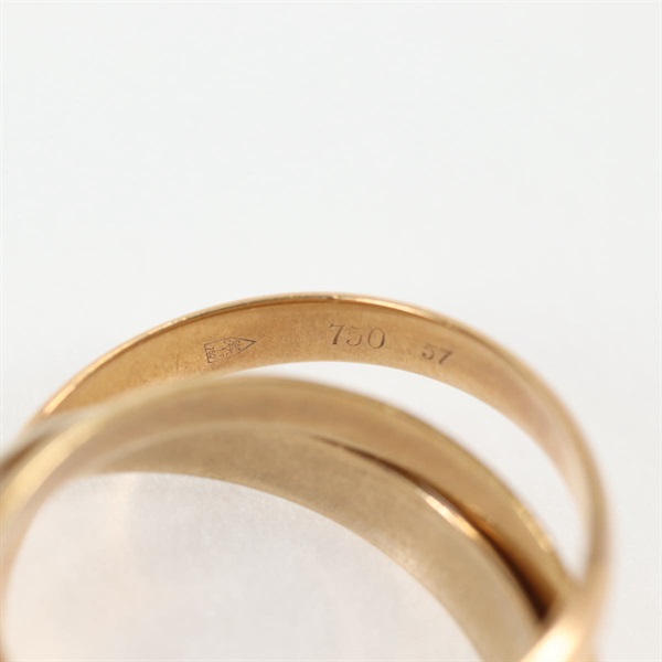 Cartier トリニティ リング 57 ゴールド 750YG 750PG 750WGの画像3