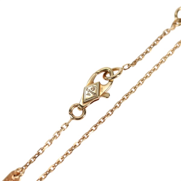 Van Cleef & Arpels スウィート アルハンブラ ネックレス イエローゴールド ホワイト 750YG マザーオブパールの画像4