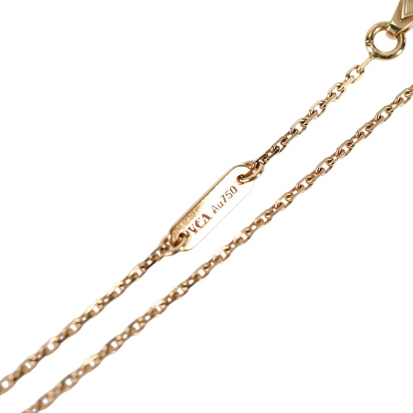 Van Cleef & Arpels スウィート アルハンブラ ネックレス イエローゴールド ホワイト 750YG マザーオブパールの画像5