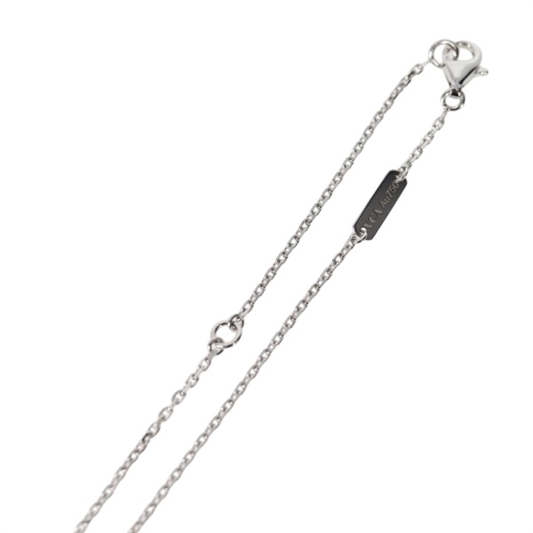 Van Cleef & Arpels ヴィンテージ アルハンブラ ネックレス ホワイトゴールド ホワイト 750WG マザーオブパールの画像4