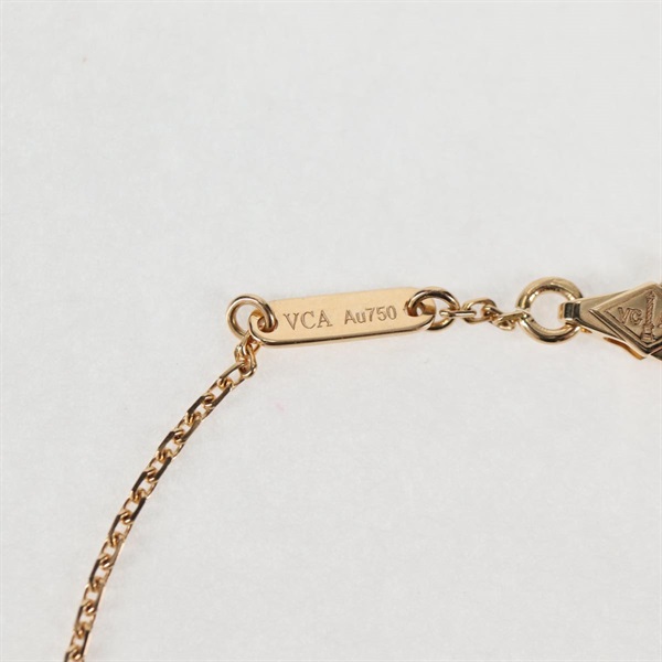 Van Cleef & Arpels スウィート アルハンブラ ブレスレット イエローゴールド ホワイト 750YG マザーオブパールの画像3