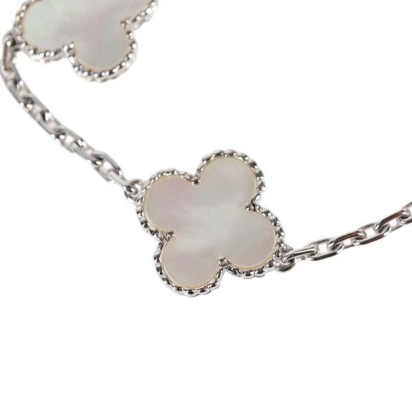 Van Cleef & Arpels ヴィンテージ アルハンブラ 5モチーフ ブレスレット ホワイトゴールド ホワイト 750WG マザーオブパールの画像1