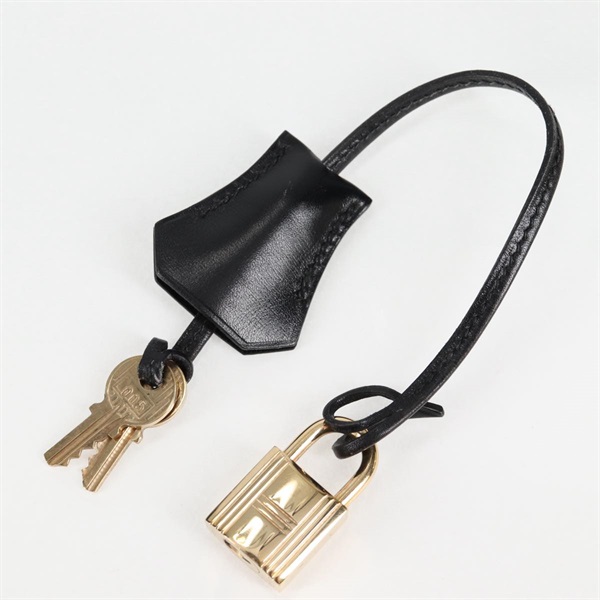 HERMES ケリー 32 1995年 ◯Y ハンドバッグ ノワール ゴールド ボックスカーフの画像13