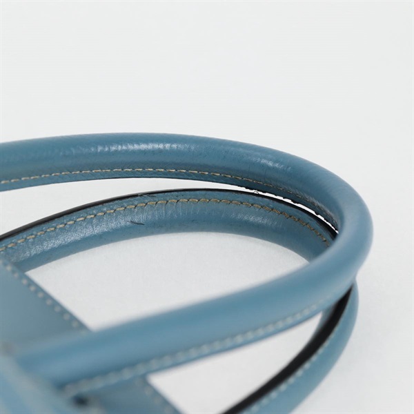 HERMES バーキン 25 2005年 □I ハンドバッグ ブルージーン シルバー ヴォーエプソンの画像5