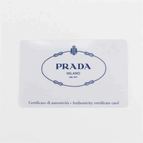 PRADA トライアングル ショルダーバッグ ミリタリー シルバー ソフトカーフの画像9