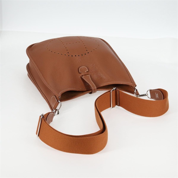 HERMES エヴリン3 PM 2011年 □O ショルダーバッグ ゴールド シルバー トリヨンクレマンスの画像6