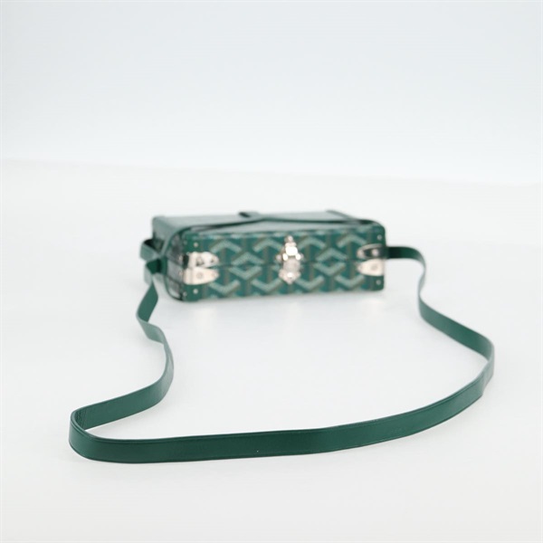 GOYARD ミノディエールトランクバッグ ショルダーバッグ グリーン PVCの画像4