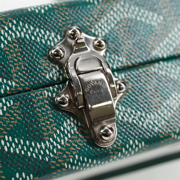 GOYARD ミノディエールトランクバッグ ショルダーバッグ グリーン PVCの画像8
