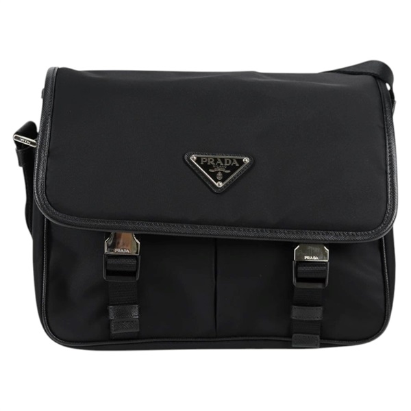 PRADA RE-NYLON ショルダーバッグ ブラック シルバー リサイクルポリアミドの画像1