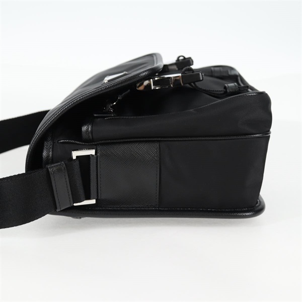 PRADA RE-NYLON ショルダーバッグ ブラック シルバー リサイクルポリアミドの画像3