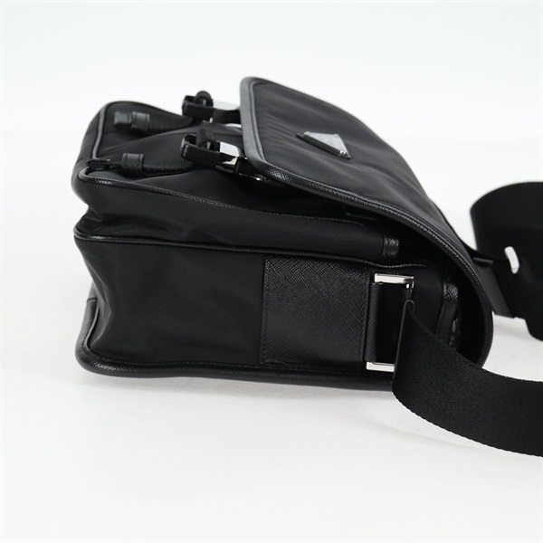 PRADA RE-NYLON ショルダーバッグ ブラック シルバー リサイクルポリアミドの画像4