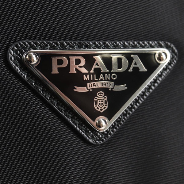 PRADA RE-NYLON ショルダーバッグ ブラック シルバー リサイクルポリアミドの画像8