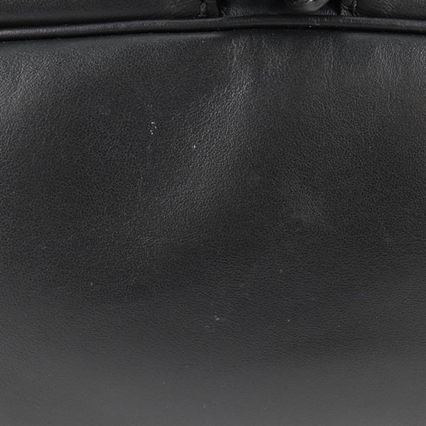 PRADA トライアングル バックパック ブラック シルバー ナッパレザーの画像7