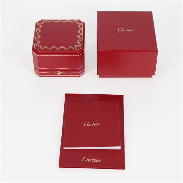 Cartier トリニティ リング 46 シルバー ブラック 750WG セラミックの画像6