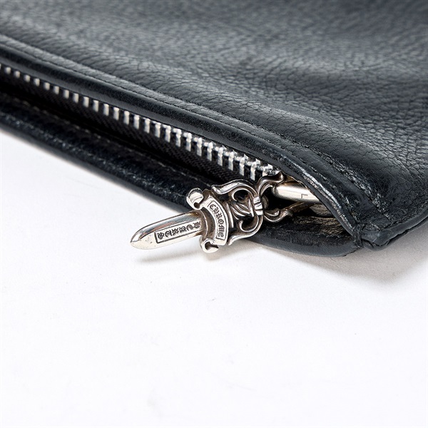 CHROME HEARTS クラッチバッグ ブラック レザーの画像3